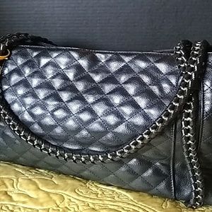 MG Collection Large Black Bag